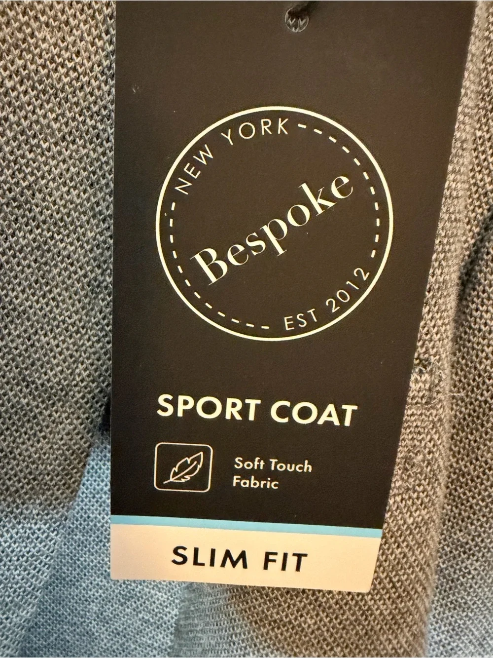 Gray Single-Breasted Blazer - Casual Knit Sport Coat
